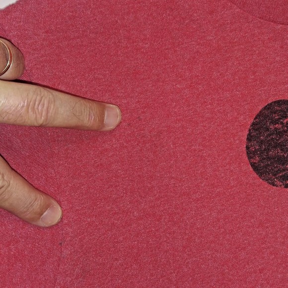 Disney Mickey Mouse Club Mens Size M Red Distressed Look T Shirt Short Sleeve - Picture 4 of 7